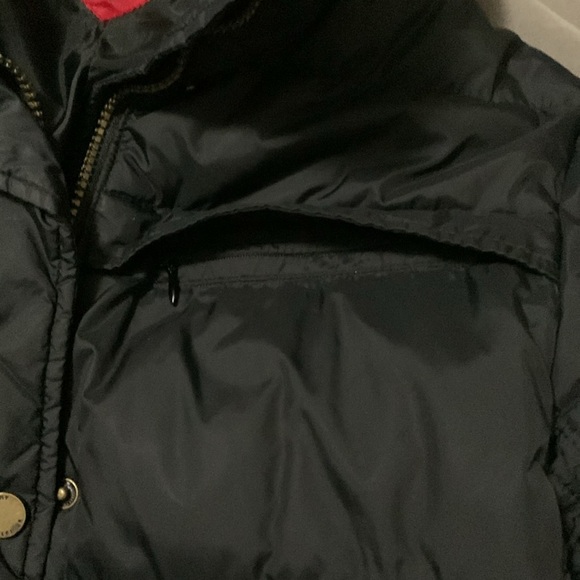 Tommy H puffer S/P black hooded *missing belt* - Picture 5 of 10